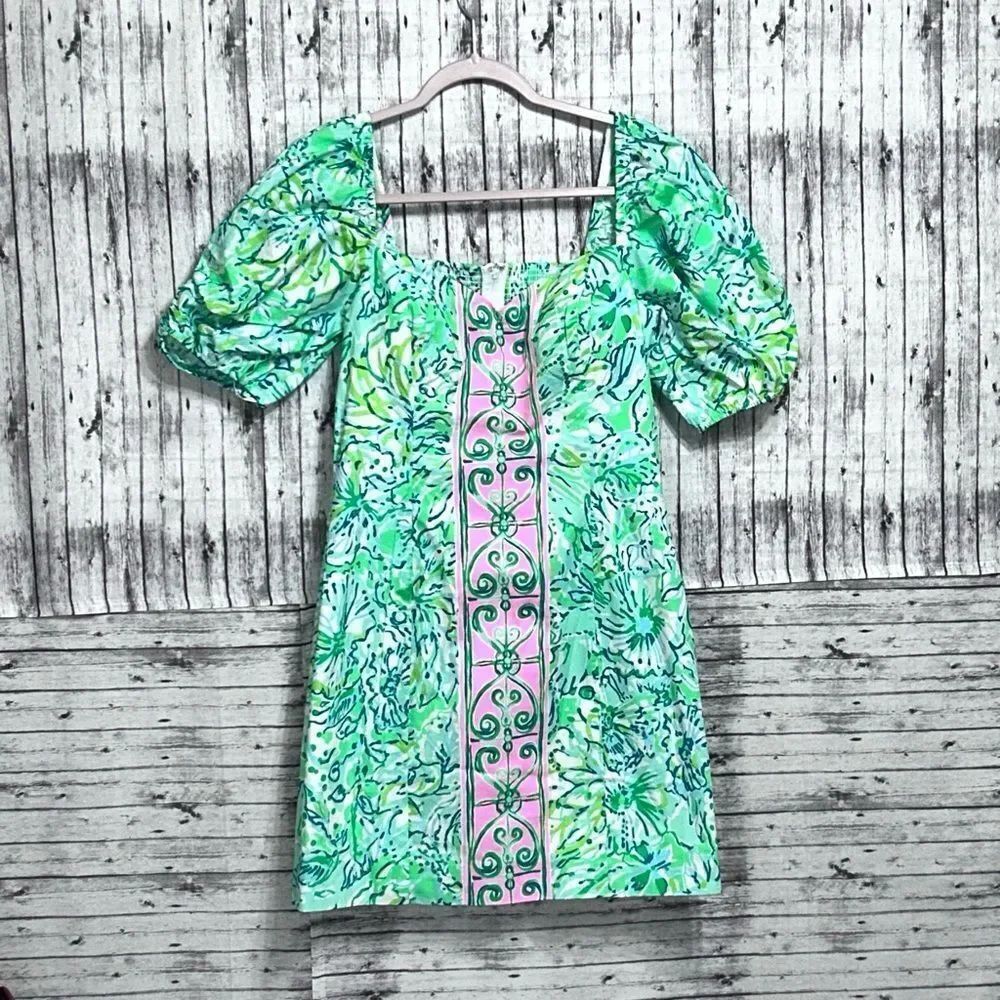 Lilly Pulitzer Daniela Stretch Dress Hopelessly Devoted Engineered